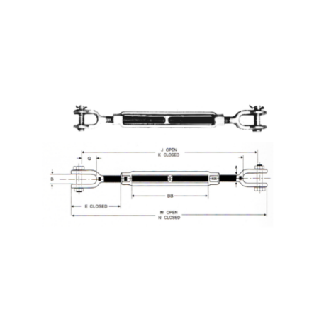 Turnbuckle Jaw & Jaw
